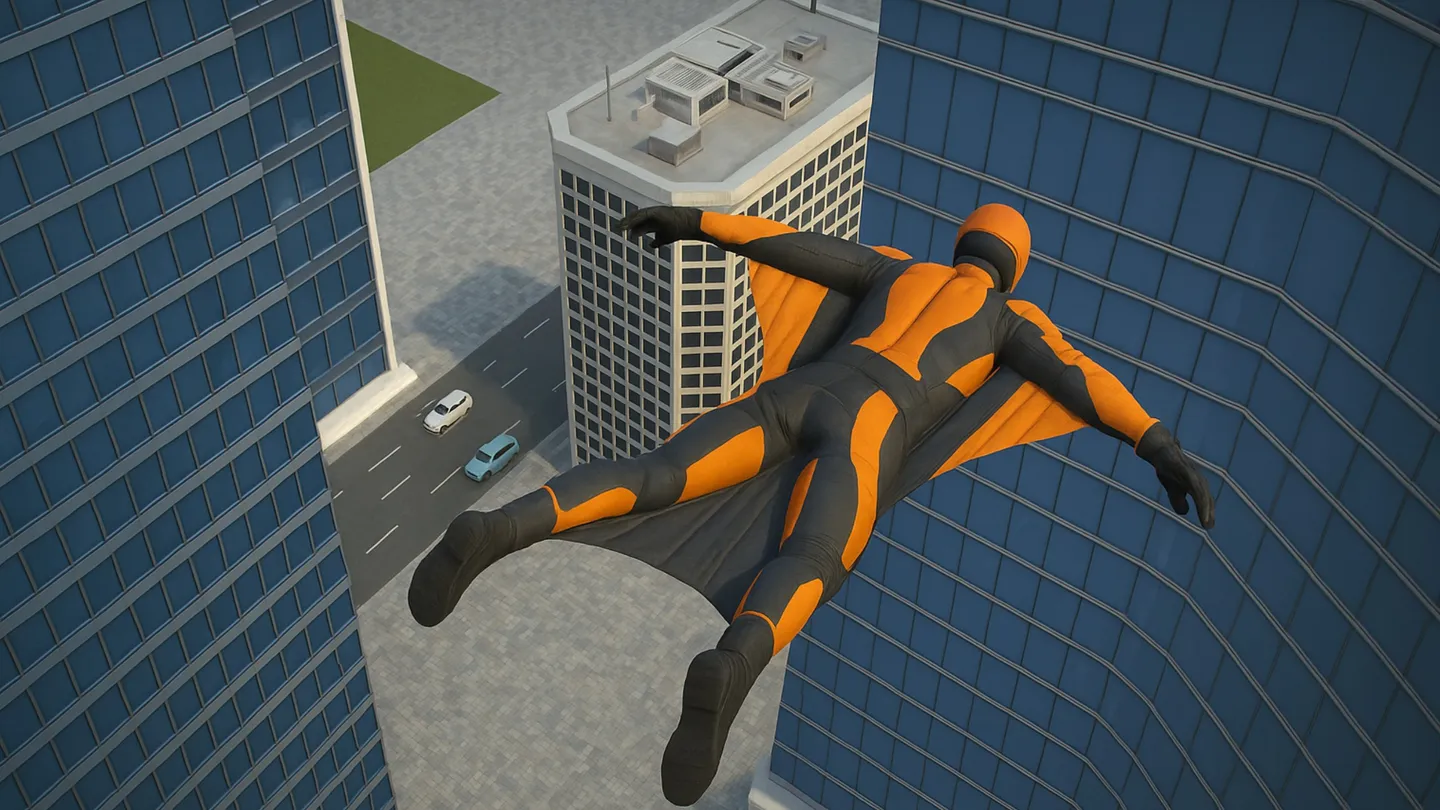 《翼装飞行定点跳伞》Wing Suit Flying Base Jump Game