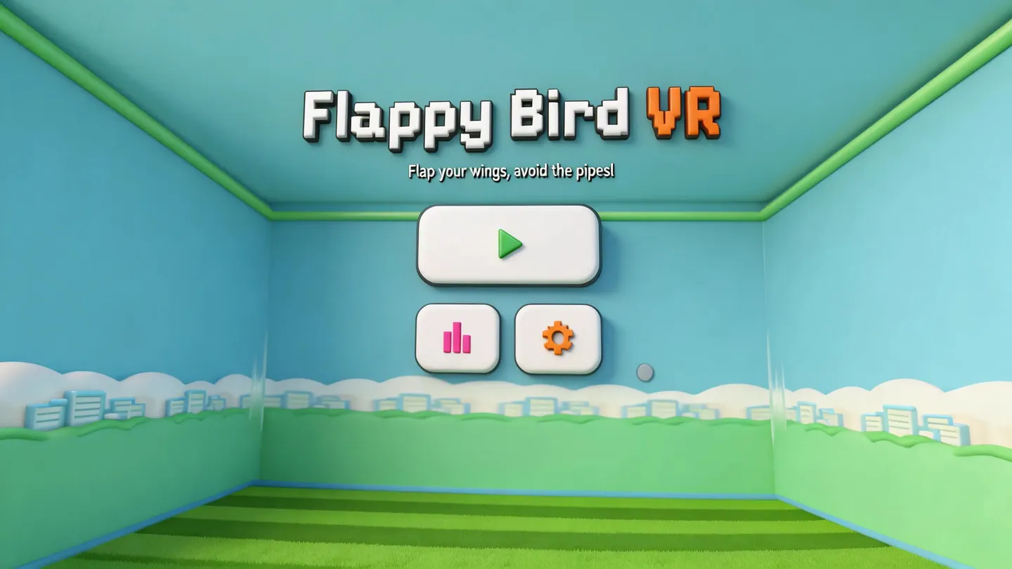 《像素小鸟 多人版》Flappy Bird VR – MULTIPLAYER IS HERE